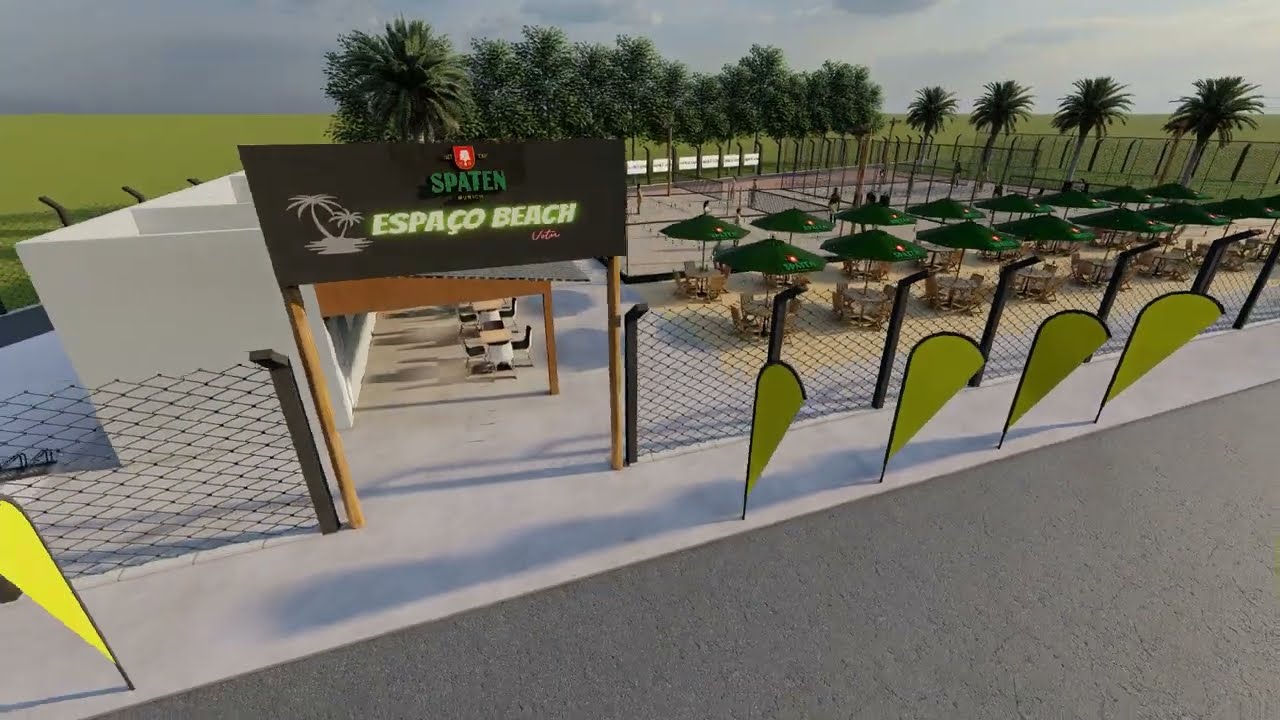 Espa&ccedil;o Beach em Votuporanga - Projeto 3D