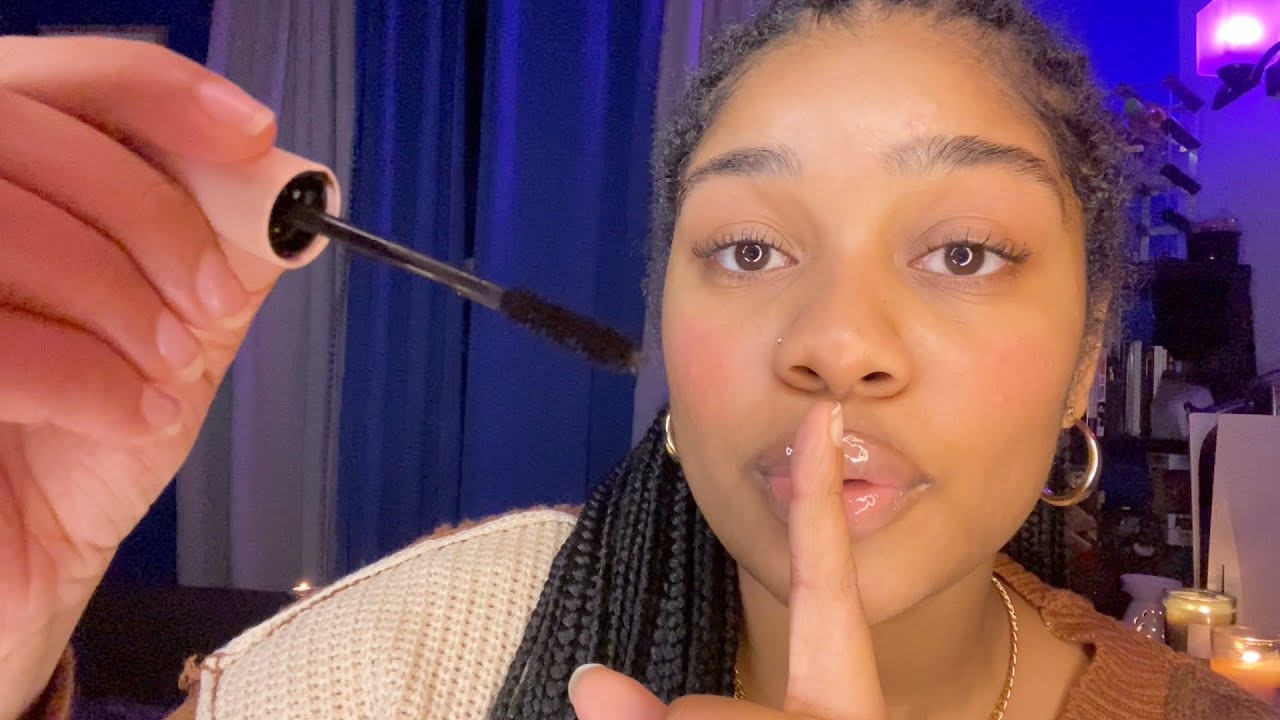 ASMR - Secretly Doing Your Makeup  🤫💞 (PERSONAL ATTENTION, MOUTH SOUNDS, BAG RUMMAGING) ✨💄