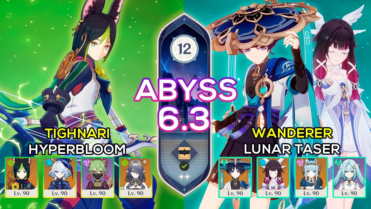 [NEW] C0 Columbina + C0 Wanderer & C3 Tighanri Hyperbloom | Spiral Abyss 12 | 6.3 Genshin Impact
