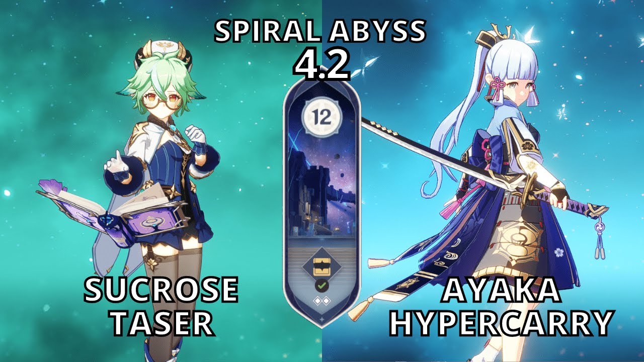 Sucrose Taser & Ayaka Hypercarry Spiral Abyss 4.2
