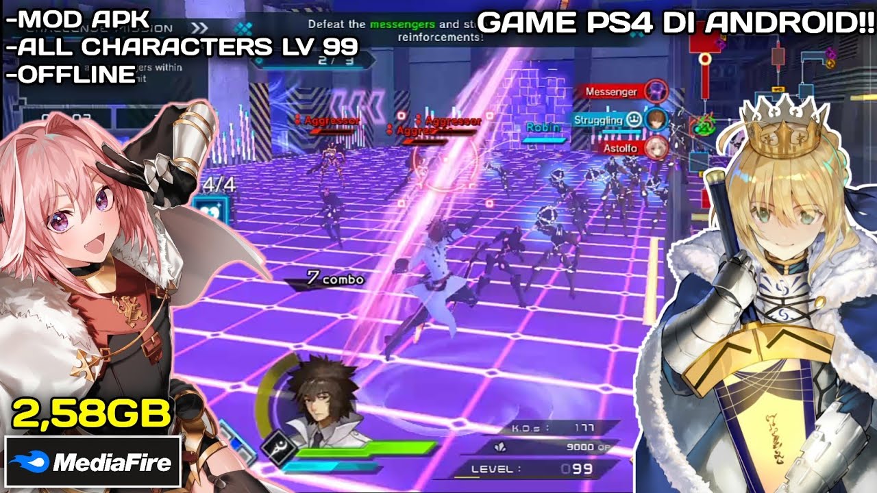 Game PS4 di Android!! Full Offline!!-Fate Extella Link Mod Apk All characters lv.99 buruan download!