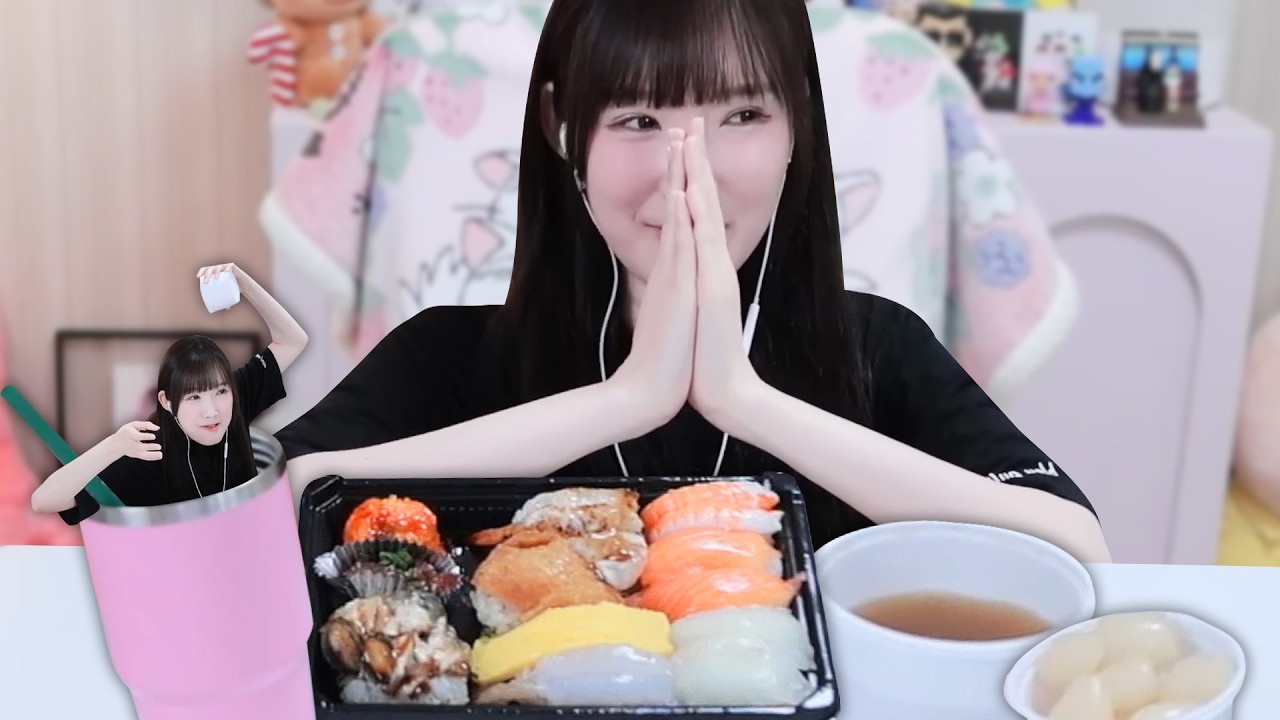 역대급으로 많이 먹었습니다‼️ 모둠초밥 먹방🍣