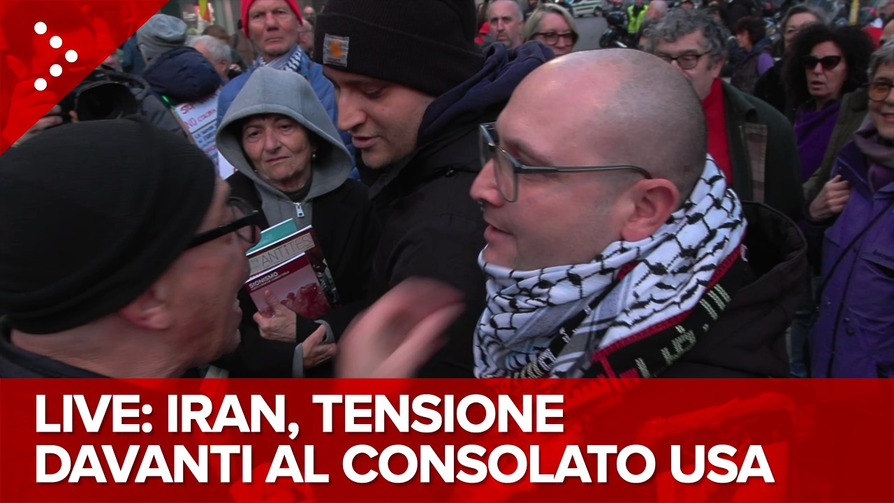 LIVE Milano, tensione tra manifestanti davanti al consolato usa dopo l'attacco in Iran: diretta