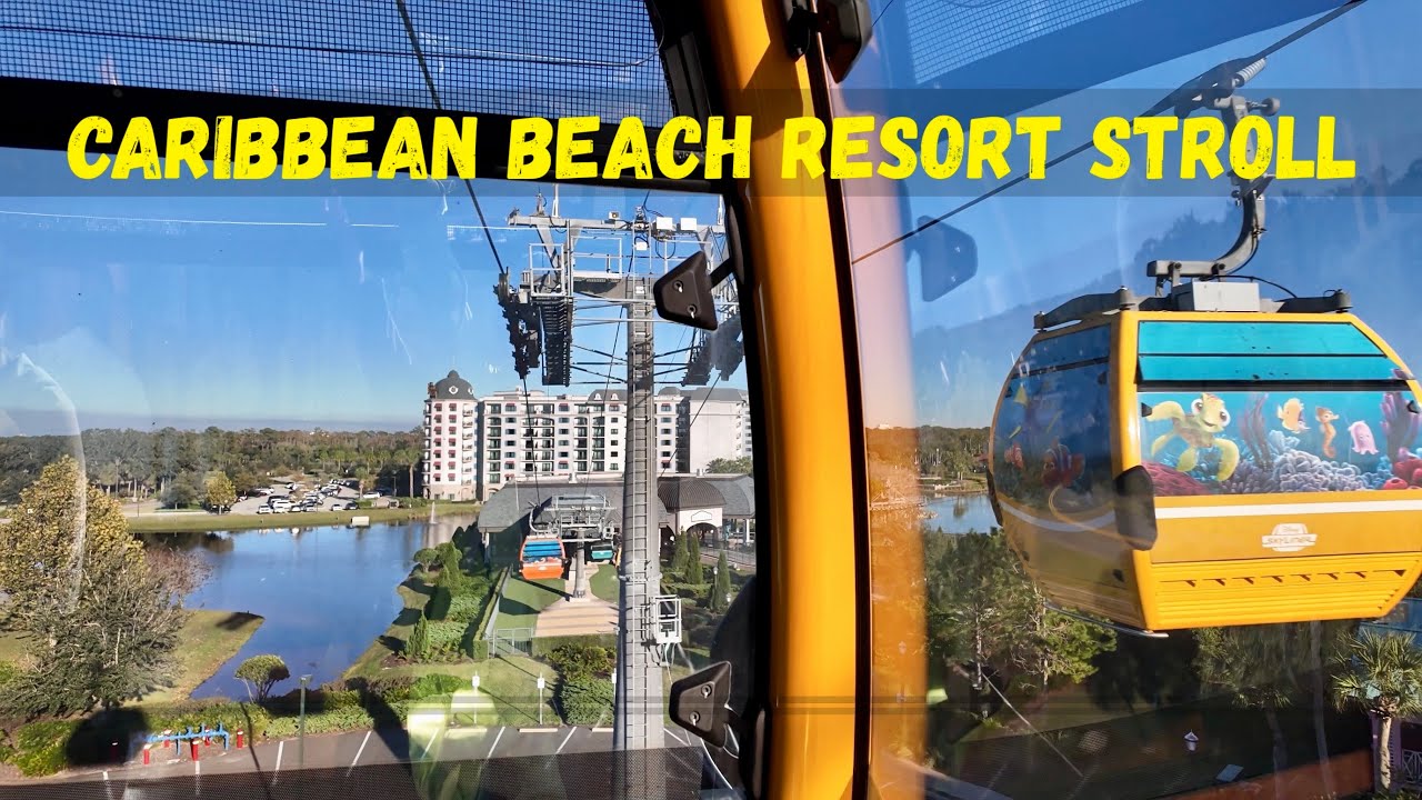 Ride With Me ~ Skyliner to Caribbean Beach | Peaceful Bus Rides & Resort Walk