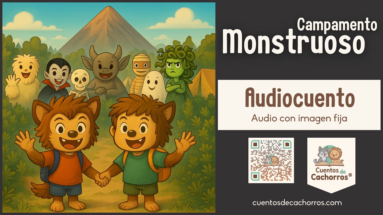 Campamento Monstruoso 👻| Audiocuento para niños de Aventuras de Monstruos | Cuentos de Cachorros