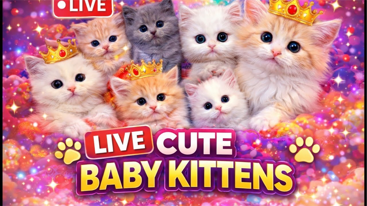 Cute kitten 🐾 Live[212] #cat#ytshorts #trending livestream #live #foryou #viralvideo #youtubeshorts