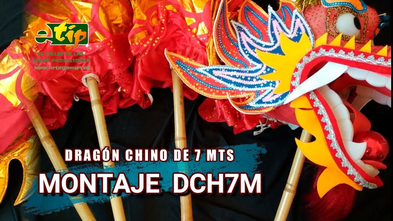 Montar un Dragón: Tutorial de Montaje del dragón chino de 7 m DCH7M,