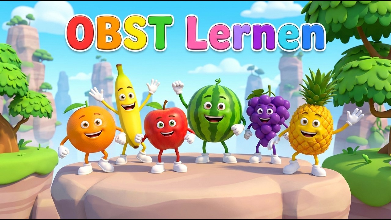 🍎 Obst für Kinder auf Deutsch – Beliebtes Kinderlied zum Mitsingen