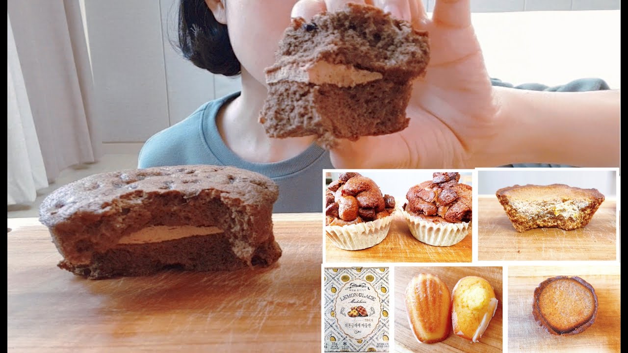 이번주도다양하게먹었다🧁🍰🍩/초코보름달/유자타르트/초코머핀/마들렌/먹방브이로그/디저트먹방/빵먹방/크림빵먹방/타르트먹방/빵먹방/홈베이킹/mukbang