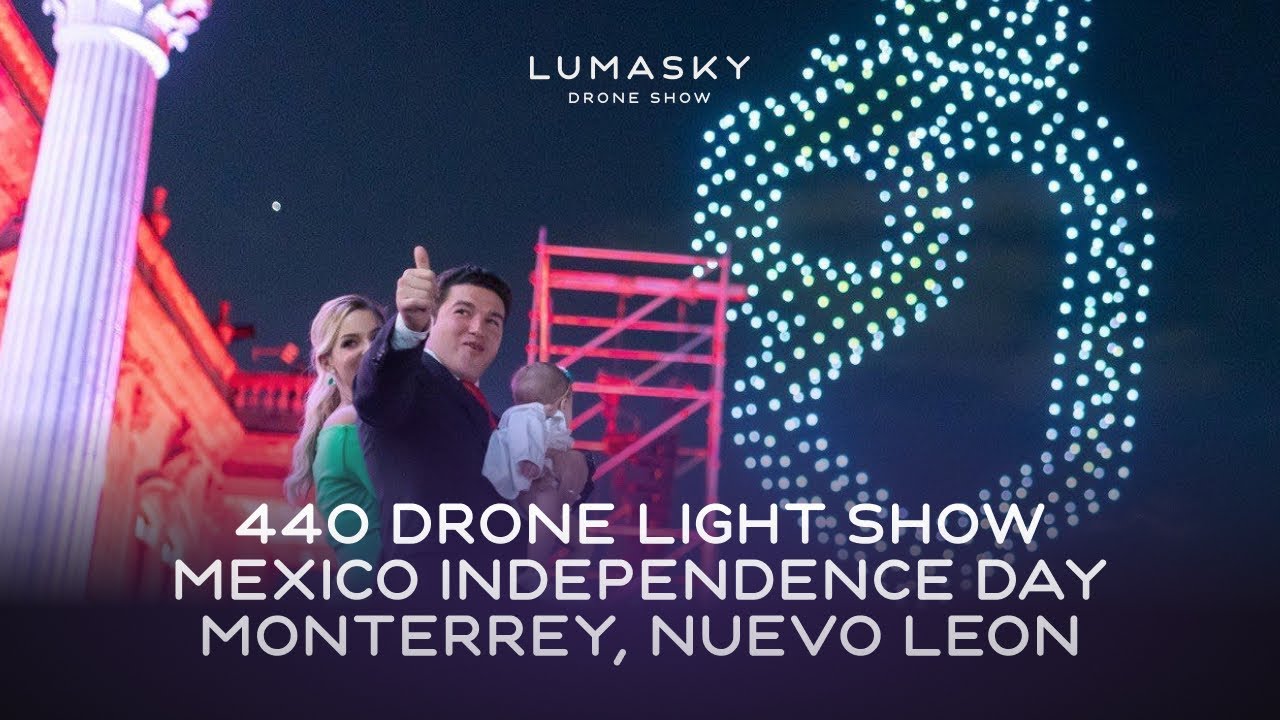 Mexico Independence Day Drone Light Show in Monterrey