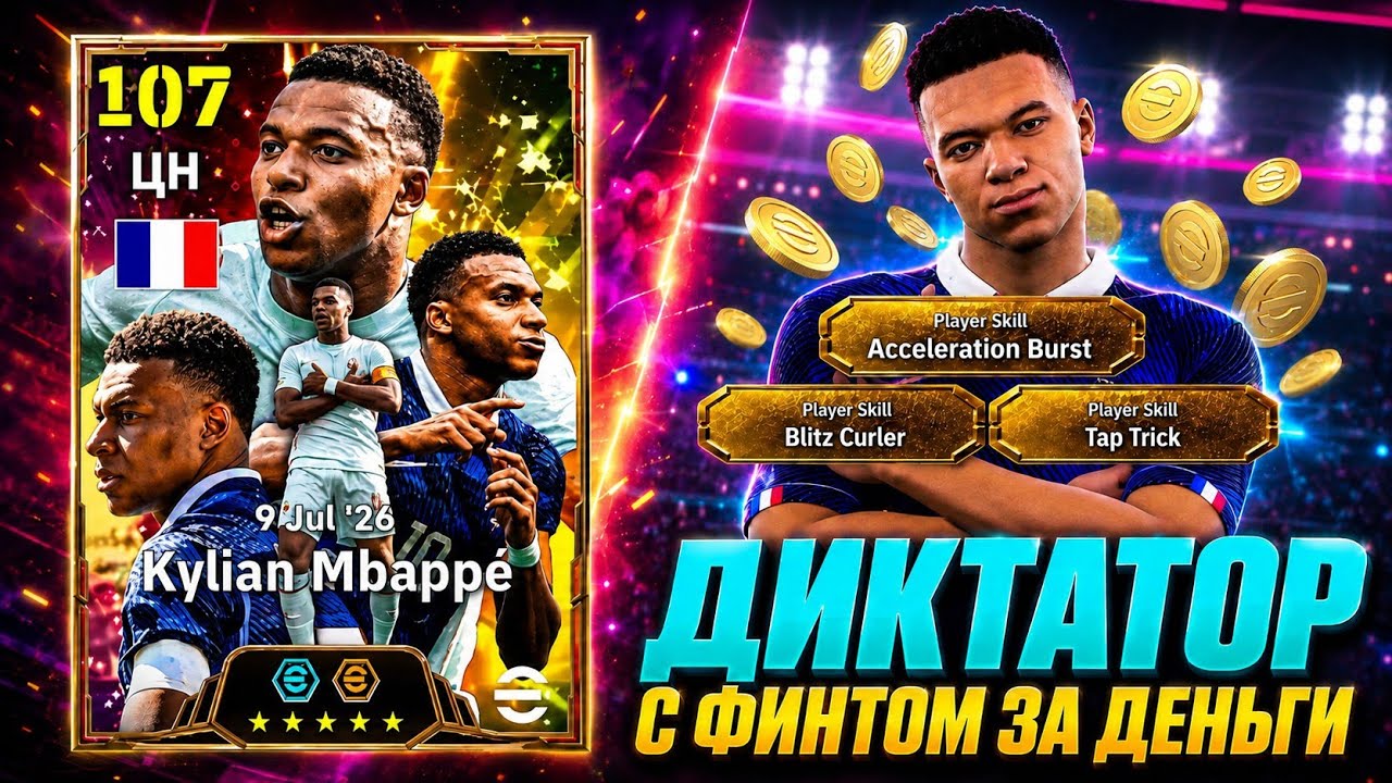 🔥 БИГ ТАЙМ МБАППЕ С ДОНАТНЫМ ФИНТОМ в eFootball mobile 2026