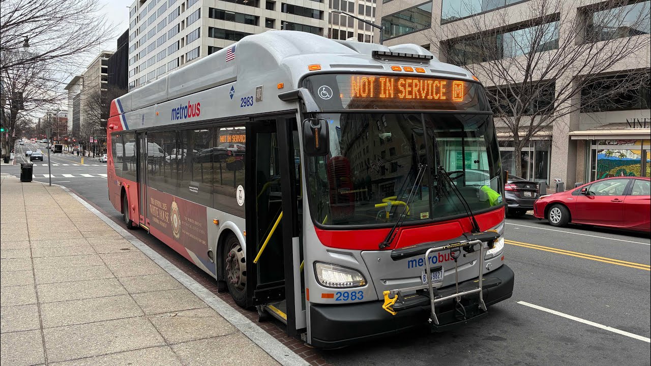 WMATA Metrobus 2016 New Flyer XN40 2983 On Route A58 Ride (Formerly 1A/1B/38B) [NEW ROUTE]