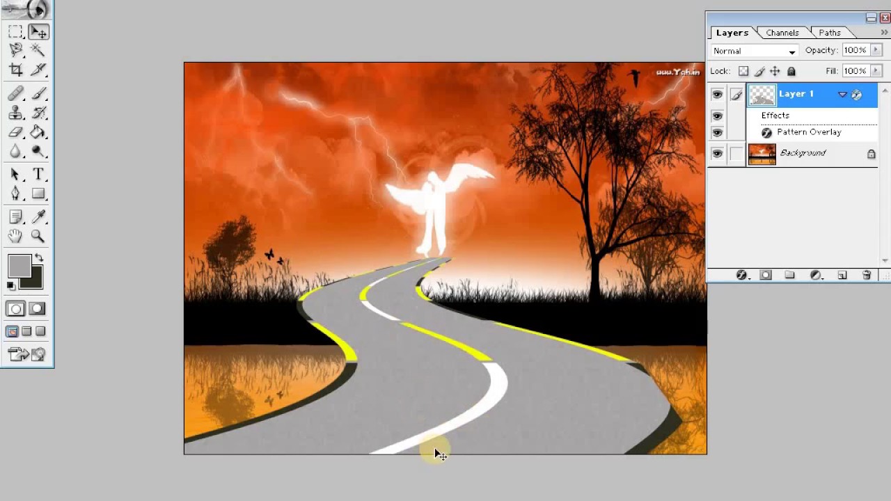 road making in photoshop