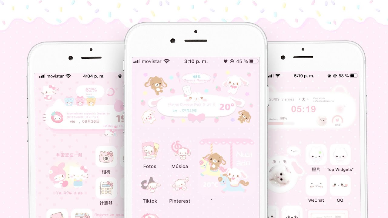 PERSONALIZA tu iPHONE de FORMA CUTE, AESTHETIC con UNA SOLA APP!!📱– @kcandytutos