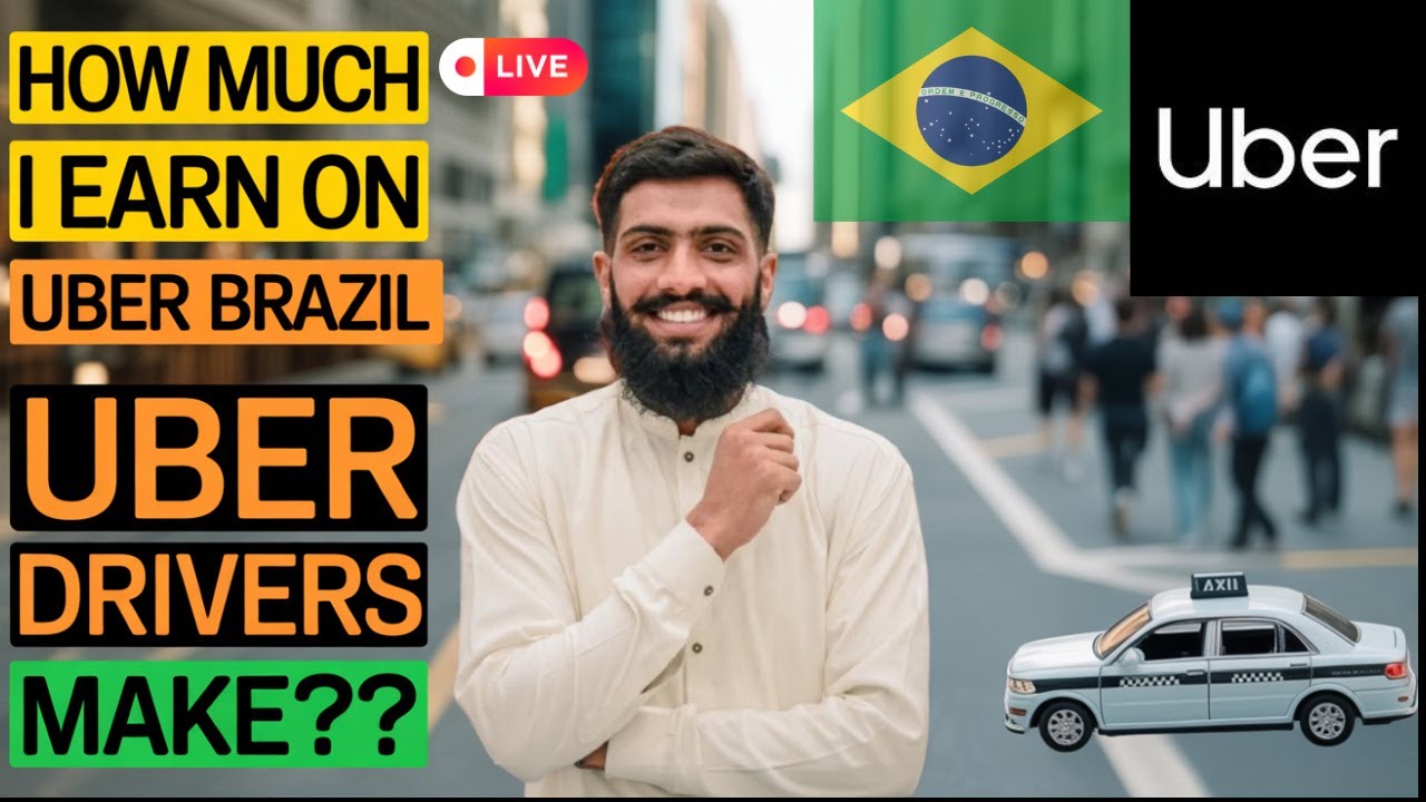 How Much I Earned Driving Uber in Brazil for 1 Day | R$14,000 Monthly 100% Reality Check