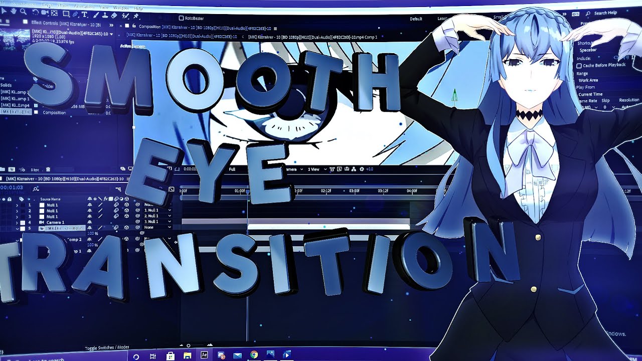 Smooth Eye Zoom Transition - After Effects AMV Tutorial