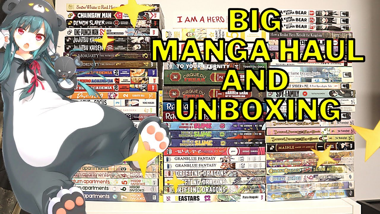 Big Manga Haul & Unboxing  (70+ Volumes)