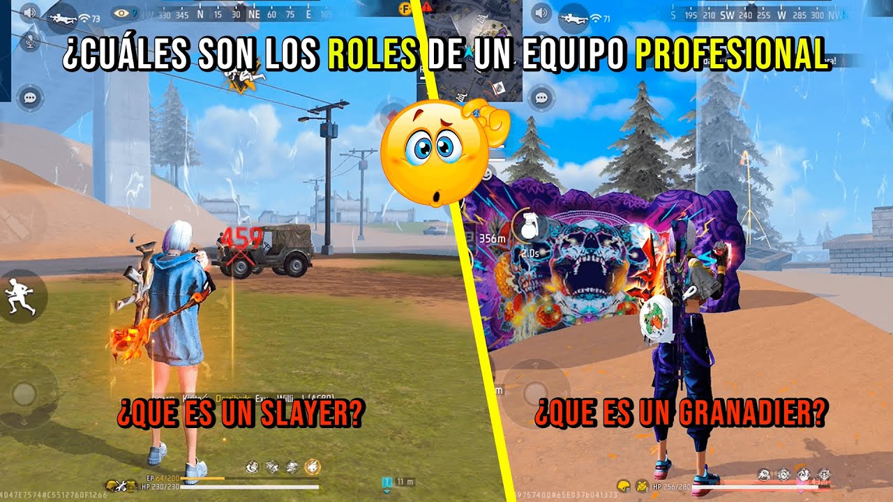 ¿CUÁLES SON LOS ROLES DE UN EQUIPO PROFESIONAL EN FREE FIRE?
