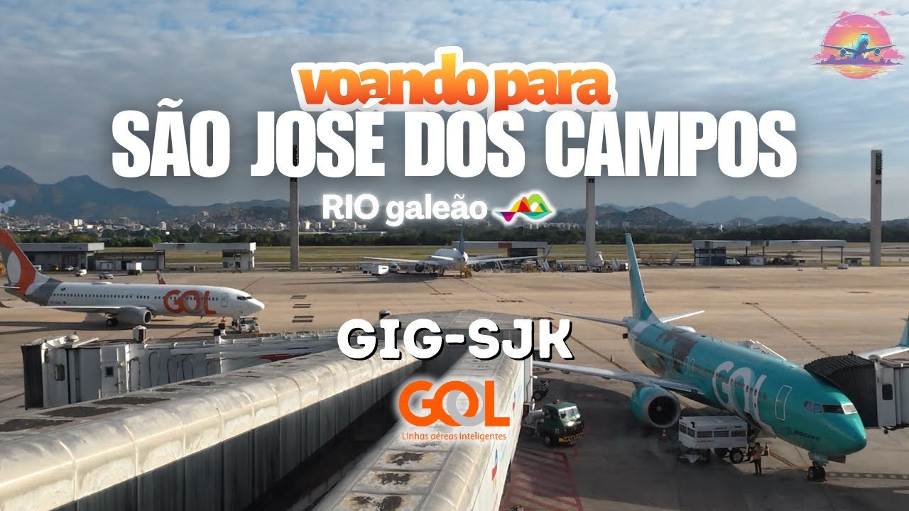 VOANDO GOL DO RIO-GALEÃO PARA S. JOSÉ DOS CAMPOS - SP