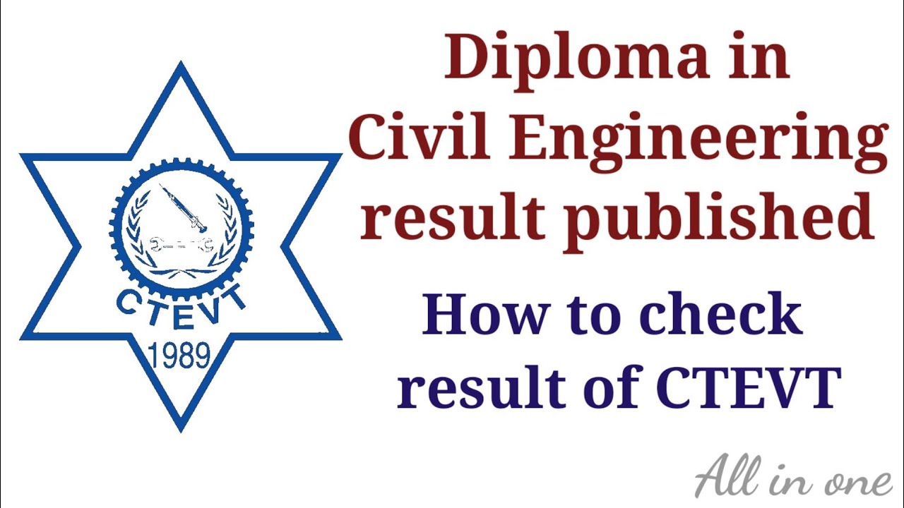 CTEVT | Diploma in Civil Engineering result published | How to check result of CTEVT 2078