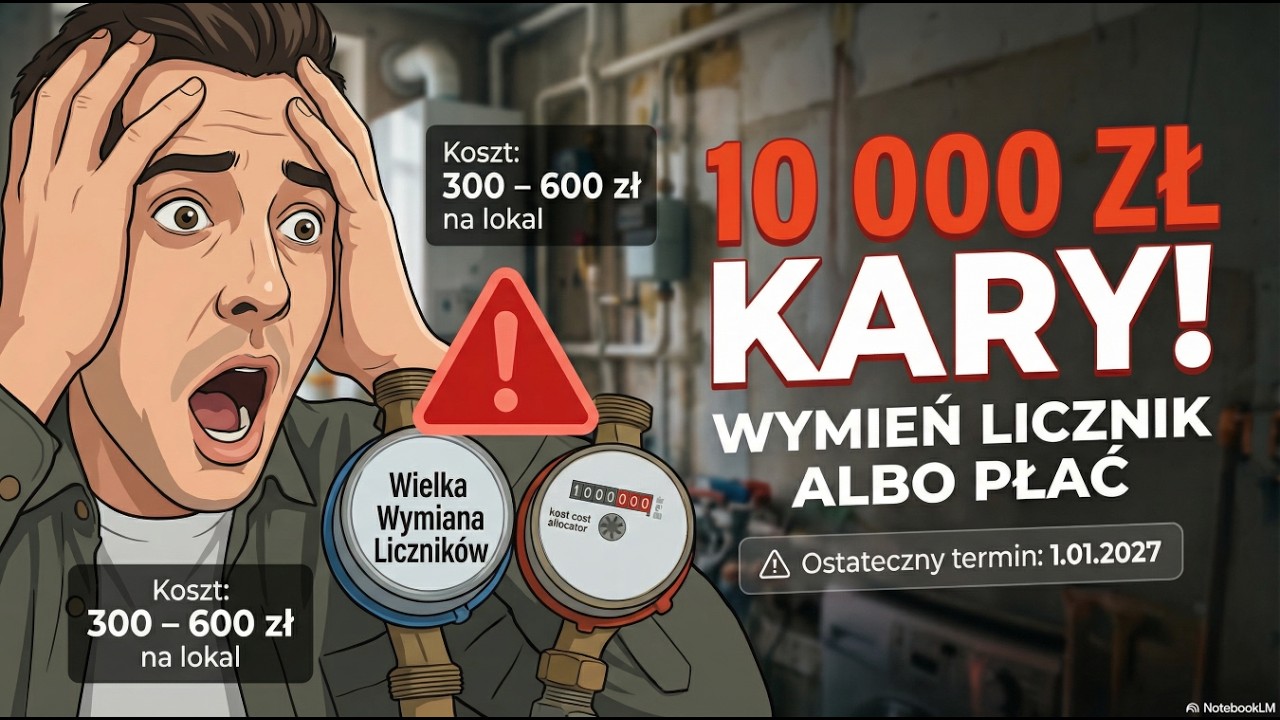 Masowa wymiana liczników w całej Polsce! 💧 Zdążysz przed 2027? Sprawdź koszty i kary.
