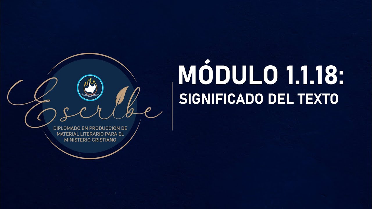 Modulo 1.1.18: Significado del texto