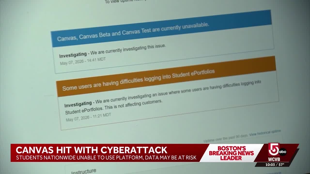 Mass. schools hit by nationwide Canvas cybersecurity incident during final exams
