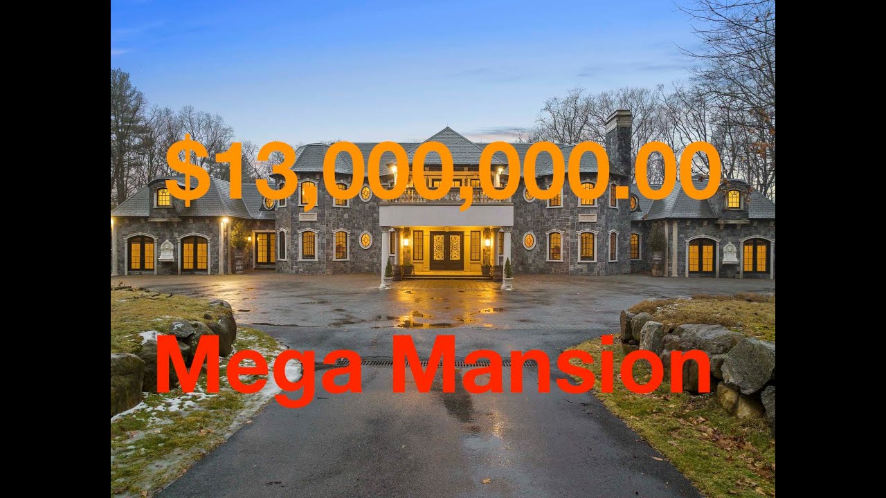 $13 Million Dollar Mega Mansion 105 Chestnut Ridge Road in Saddle River New Jersey