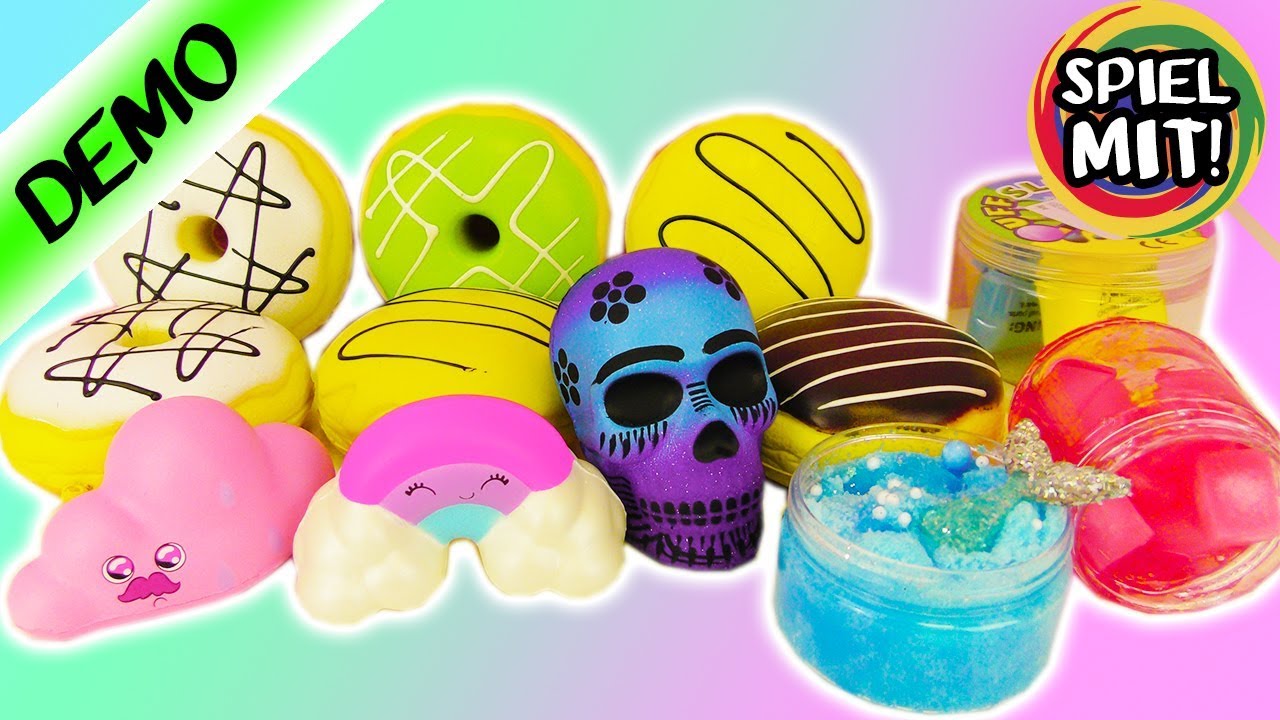ULTIMATIVE SQUISHY + SCHLEIM Toys Deutsch - Mermaid Slime, Regenbogen Squishy, Donuts! Kaans Traum