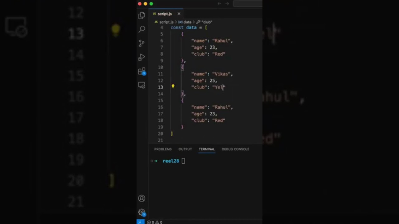 JavaScript Console Table Trick🔥