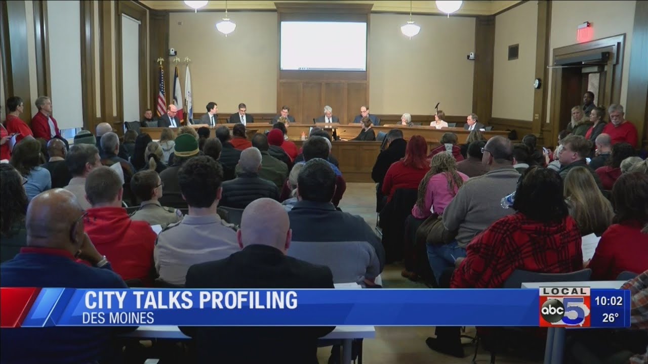 Des Moines Police Department talk profiling ordinance