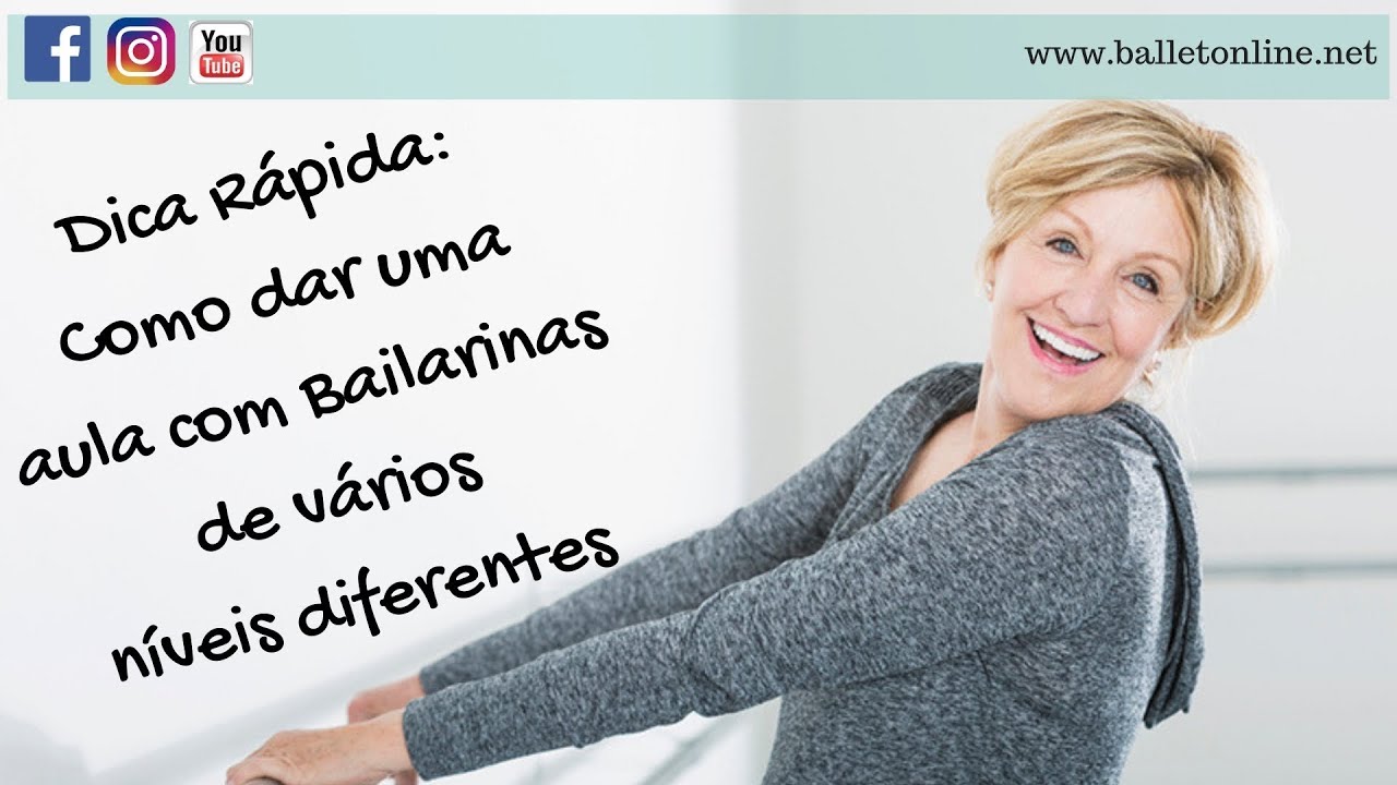 Professores de Ballet Adulto - Dica R&aacute;pida