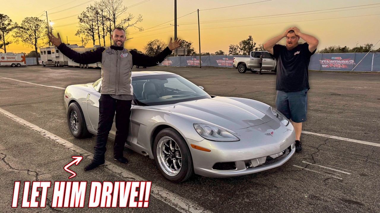 JackStand Jimmy Drives Our 1000hp Corvette!! Lt.Dan is Fast with his New Engine!!