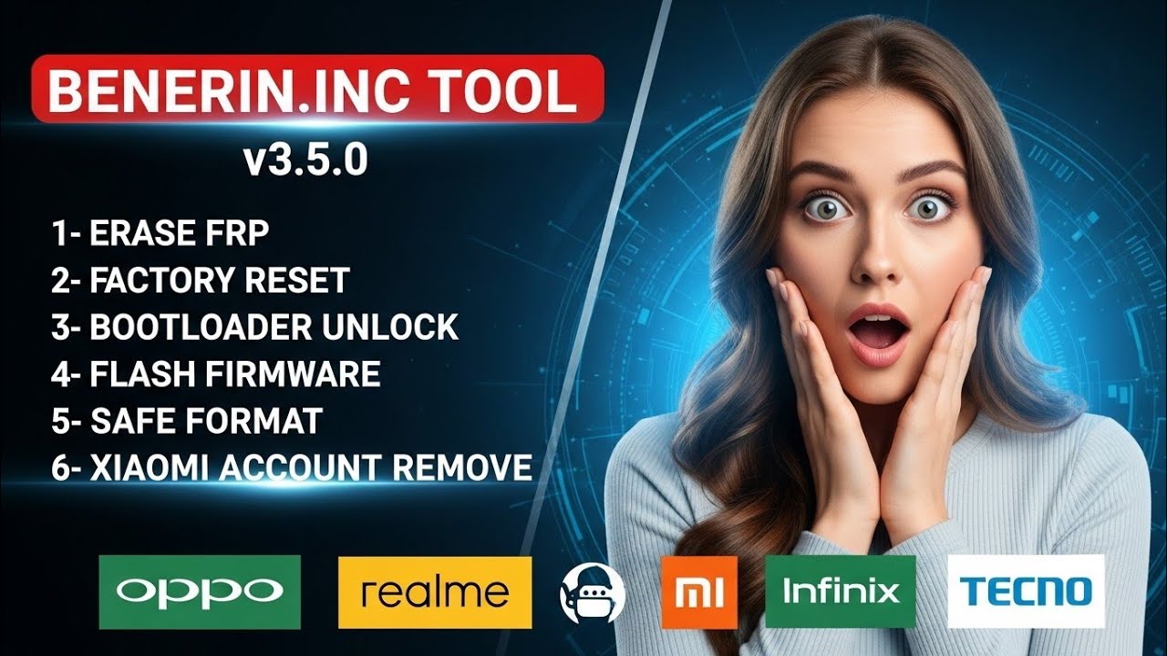 Benerin.inc Tool  | Latest Qualcomm & MTK Unlock Tool 2025 | FRP Remove, Flash, Auth Bypass 