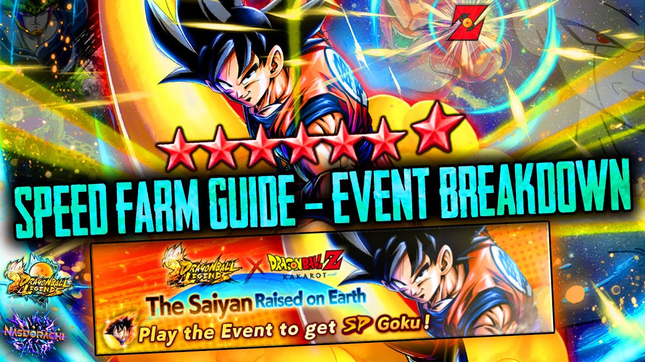 KAKAROT Goku 14* SPEED FARM GUIDE - Detailed Event Breakdown - DBZ Kakarot x DB Legends Collab