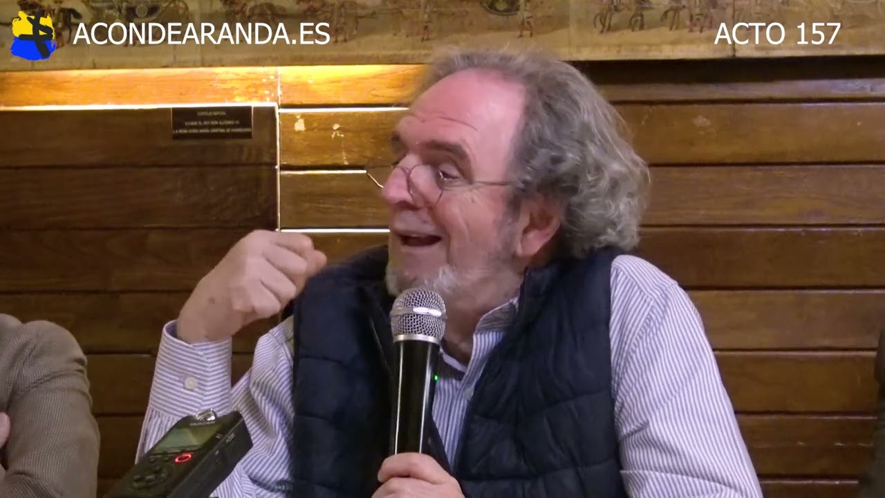 Acto 157 Jon Juaristi en el Café Gijón 2 de 8. Biografía, paso por ETA. Asociación Conde de Aranda