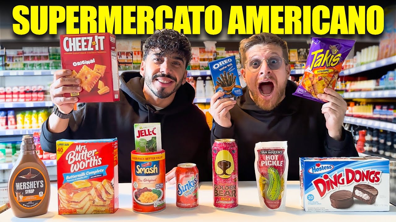 PROVIAMO TUTTI I PRODOTTI DEL SUPERMERCATO AMERICANO DI MILANO - QUESTO CETRIOLO È TROPPO PICCANTE!