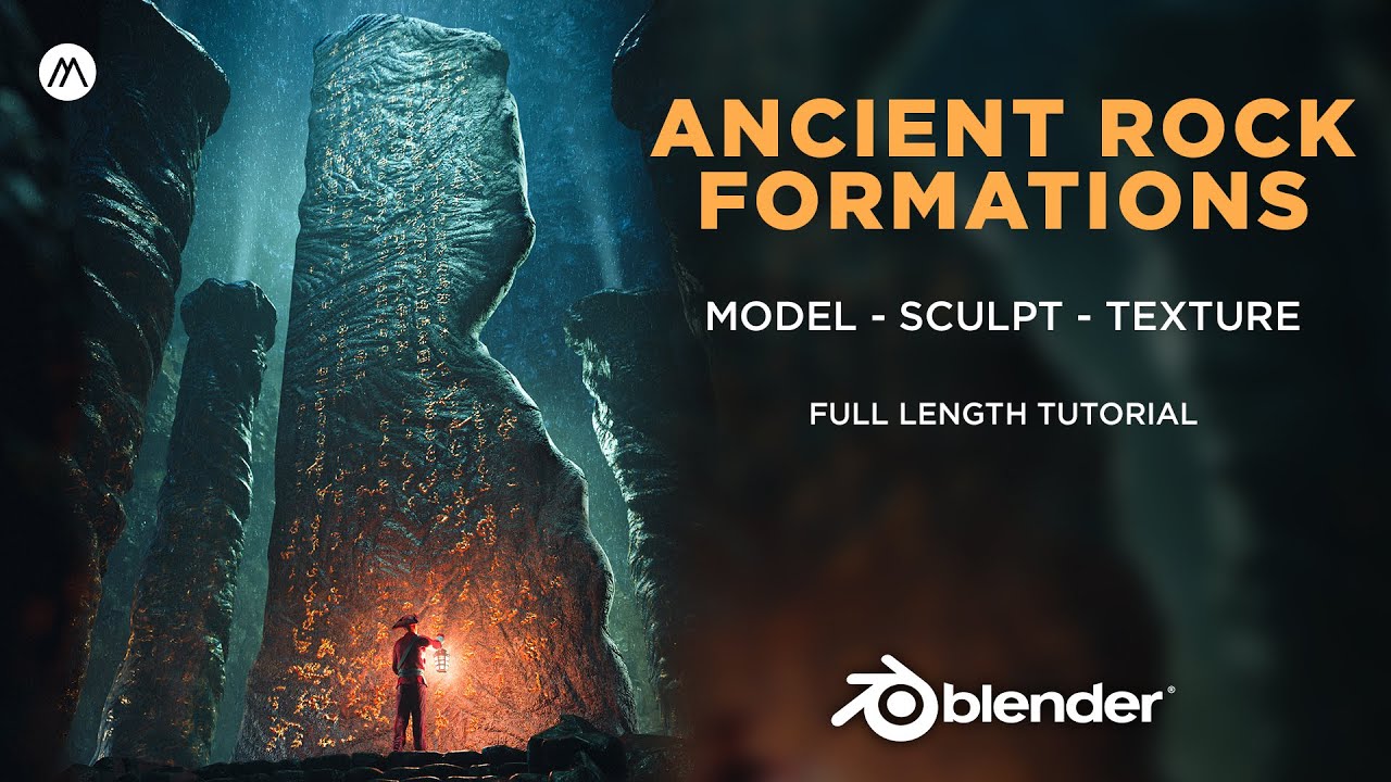How to create Ancient Rocks in Blender - Part 1 | Modeling & Sculpting