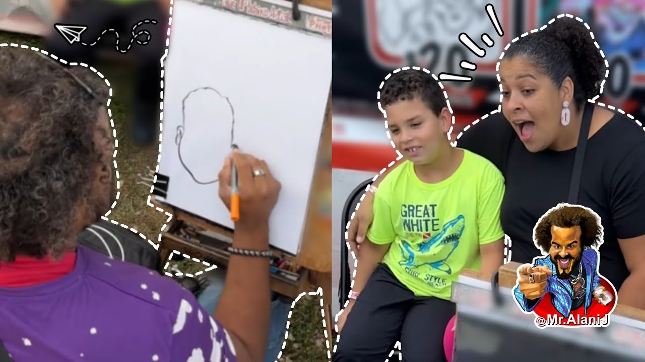 Alani J's SHOCKING Speed Caricature Skills!