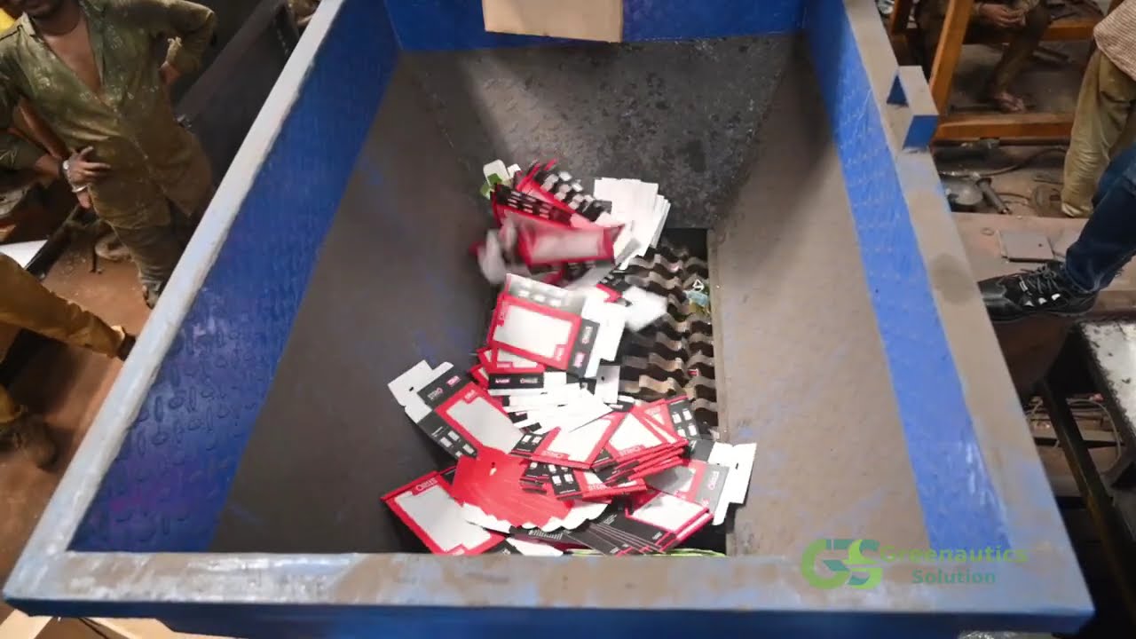Heavy Duty Reject Waste Shredder for Packaging Industry, Greenautics Solution, Ahmedabad, India