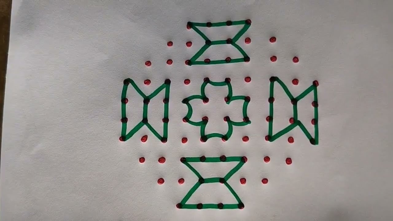 10-4 Shivaratri Special rangoli designs for beginners| Festival muggulu| kolam| Dot Jeevitha nune 