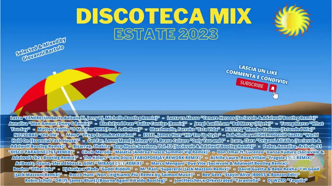 🏖️​🎵 DISCOTECA MIX ESTATE 2023 🎵🏖️​ FERRAGOSTO Remix Tormentoni House Musica Dance Commerciale🎧