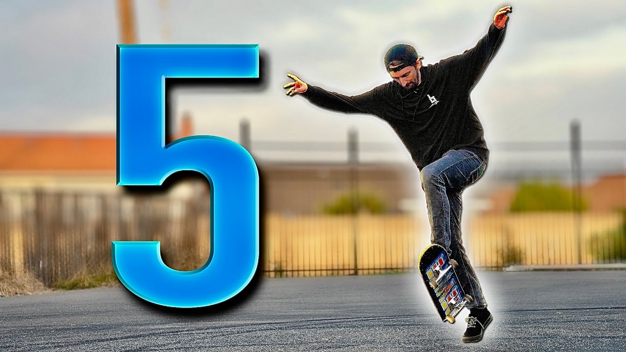 5 САМЫХ ПРОСТЫХ ТРЮКОВ НА СКЕЙТБОРДЕ!