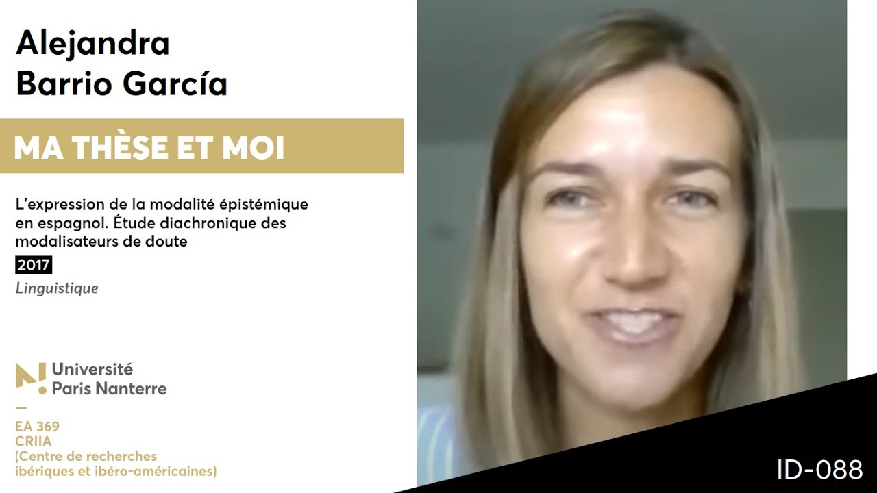 88. Alejandra Barrio García parle de sa thèse