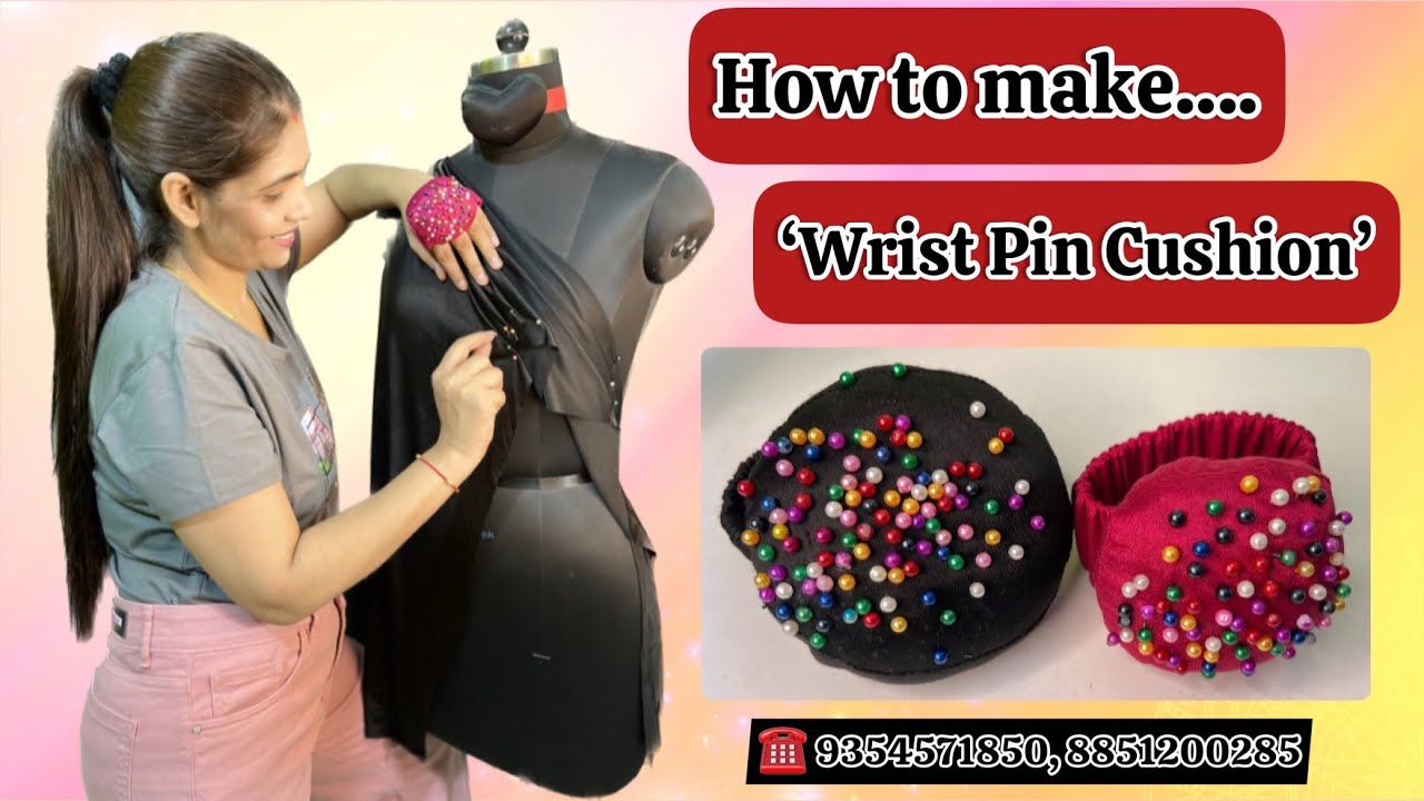How to make Wrist Pin Cushion || Pin holder