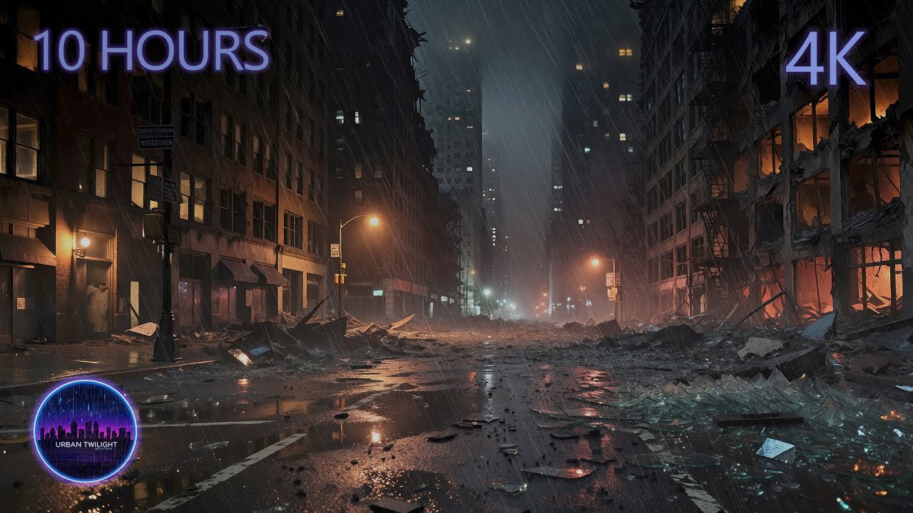 Afterlight District | 10 Hours of Fog, Fire Glow & Abandoned City Echoes