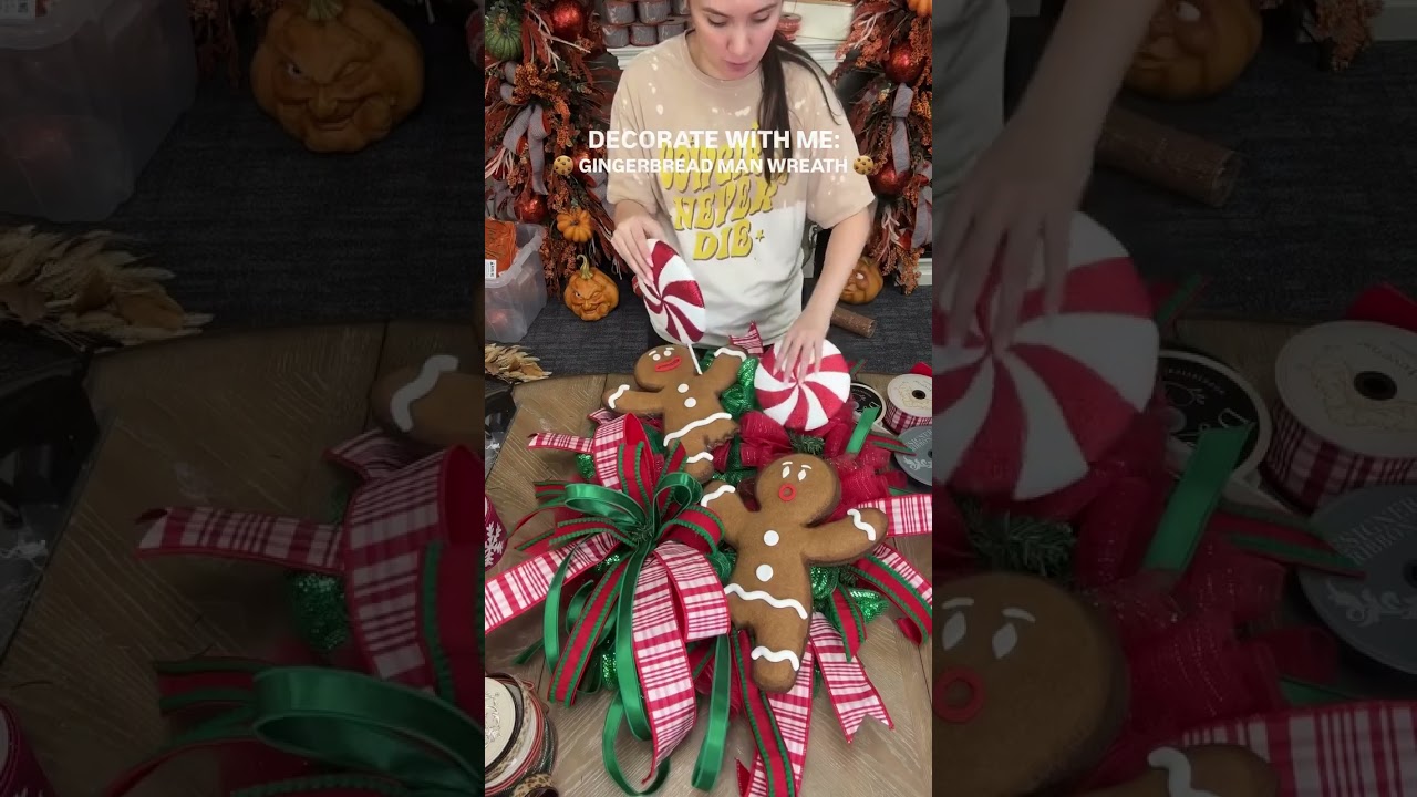 If your Christmas theme is gingerbread&hellip; WE GOT YOU COVERED! 🫡 #2025  #wreathdecor #cristmasdecor