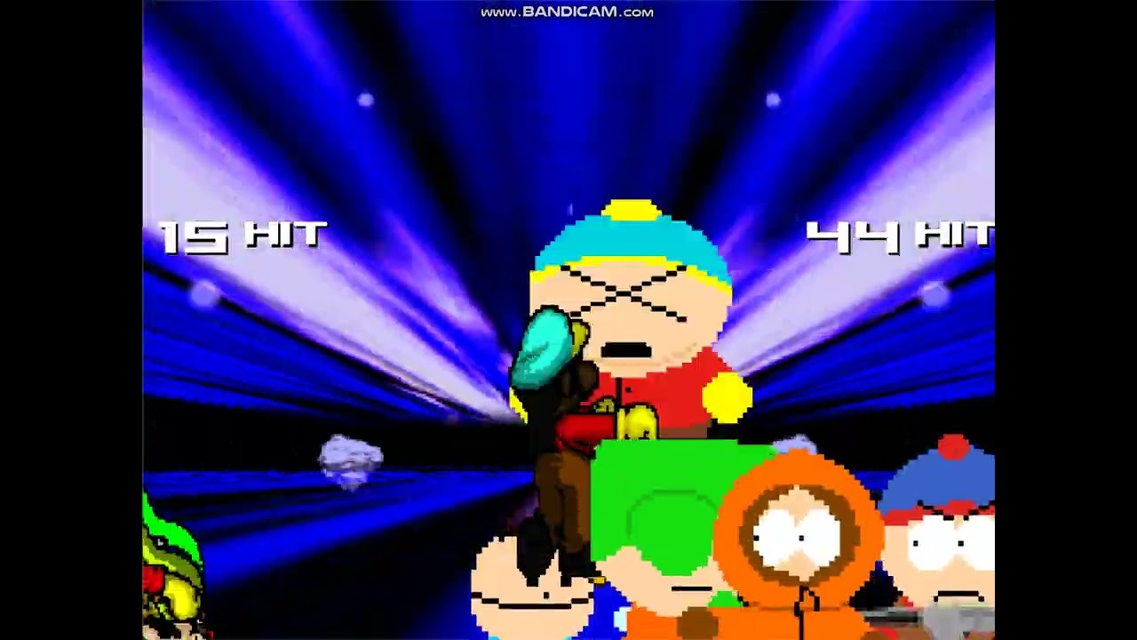 Mugen Battle #1043 Alex S, NewBlueLightning2004, LuigiFan1 & NewGTFoxN6Y VS Eric, Kenny, Kyle & Stan