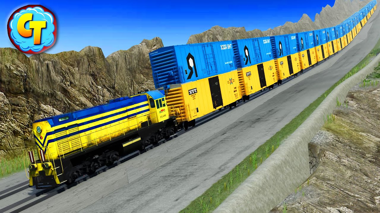 Train Accidents Derailments STREAM #1 - Beamng