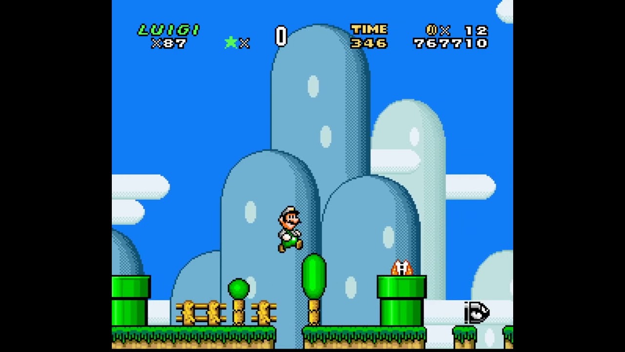 Retro Luigi World - Super Luigi Bros. - World 8